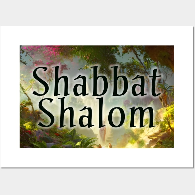 Shabbat Shalom Wall Art by cuteandgeeky